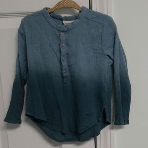 Louis louise blue ombre shirt and pants set size 2